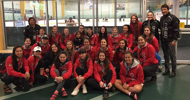 Team Ontario won silver at the National Aboriginal Hockey Championships.