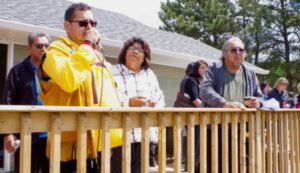 Pic Mobert Chief Wayne Sabourin kicked off the grand opening of the community’s new 1,200 square-foot Cultural Centre with a speech on June 21.