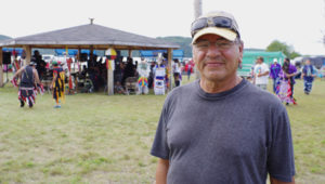 Biinjitiwaabik Zaaging Anishinaabek economic development officer Ray Nobis recently helped out with his community's Pow Wow on Aug. 27. He looks forward to the completion of two run-of-river hydro projects on the Namewaminikan River.
