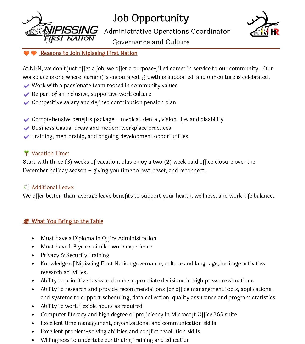 Governance and Culture job post page 2