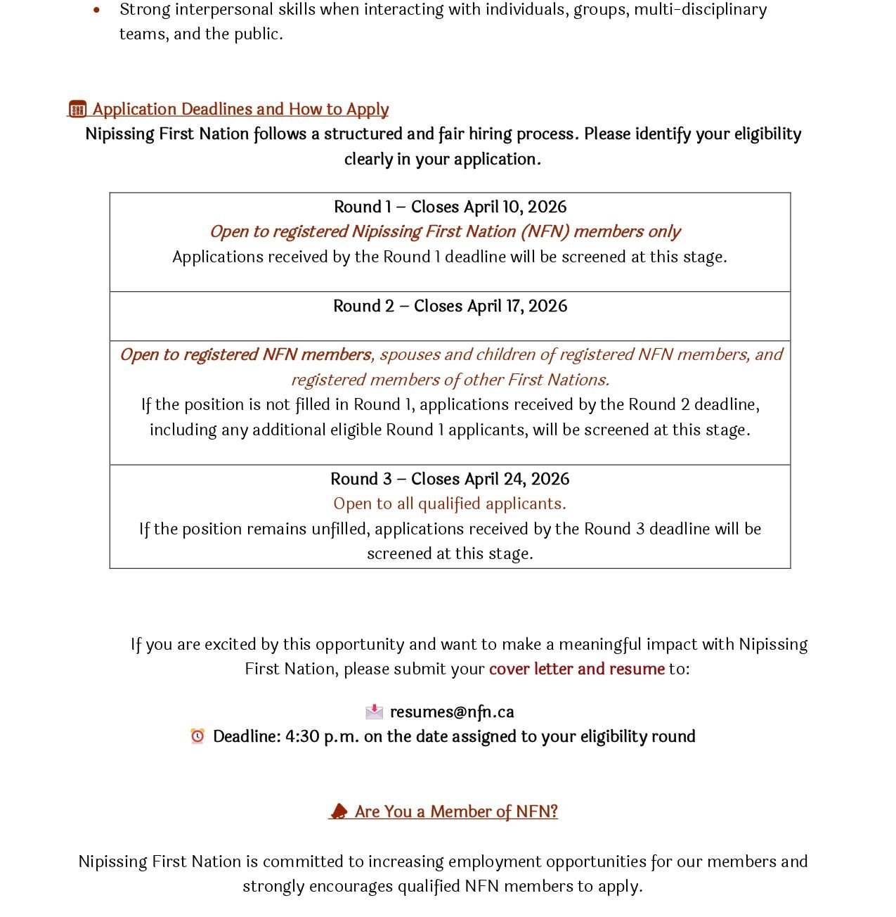 Governance and Culture job post page 3