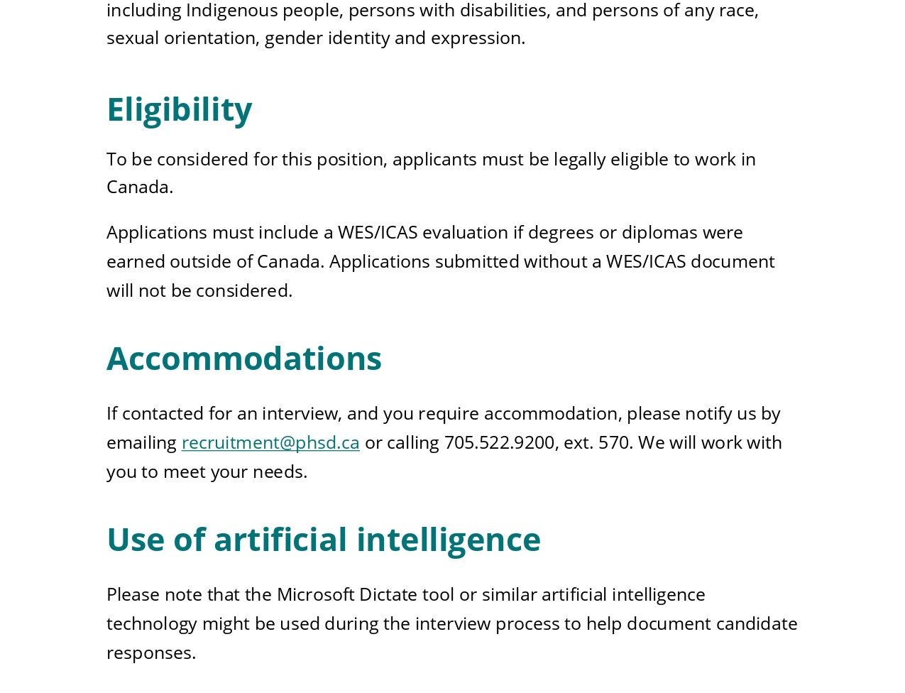 Bilingual Office Assistant (Data) job post page 3