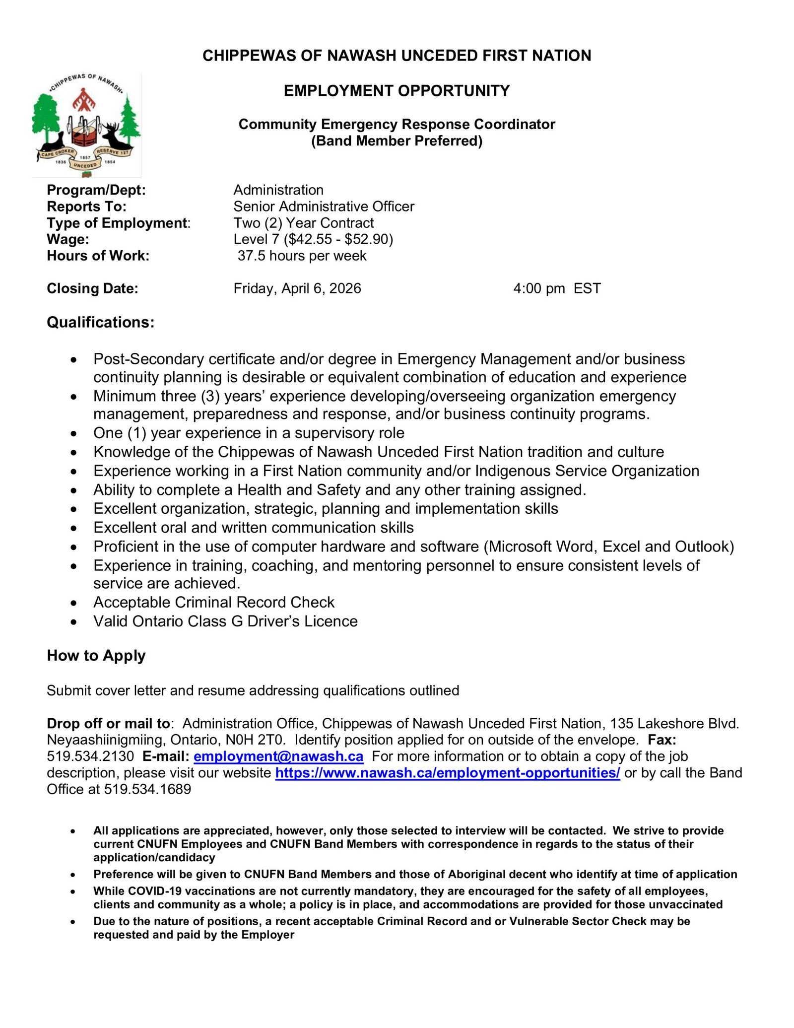 Community Emergency Response Coordinator 