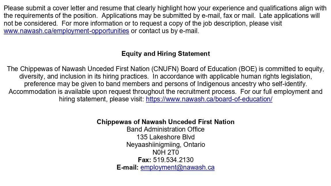 Early Childhood Co-ordinator page 2