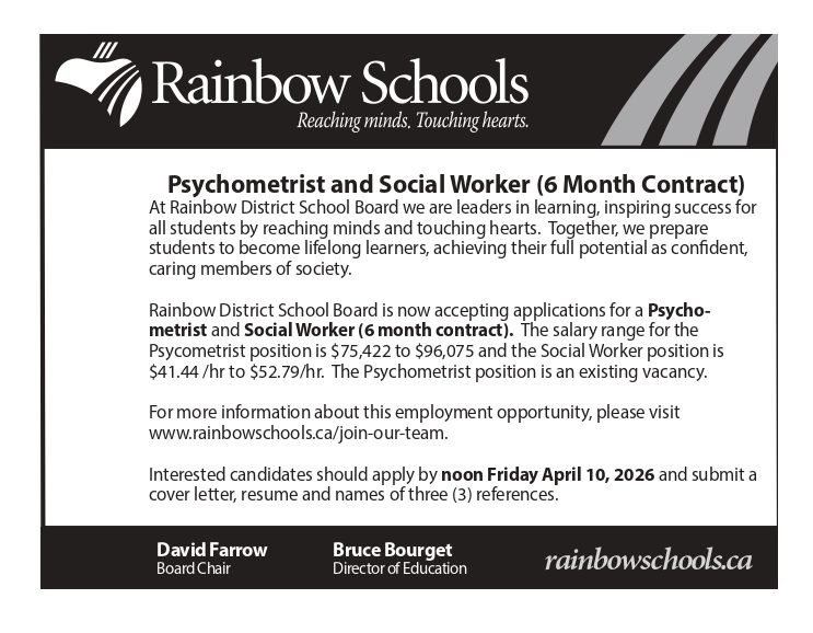 Psychometrist and Social Worker (6 Month Contract)