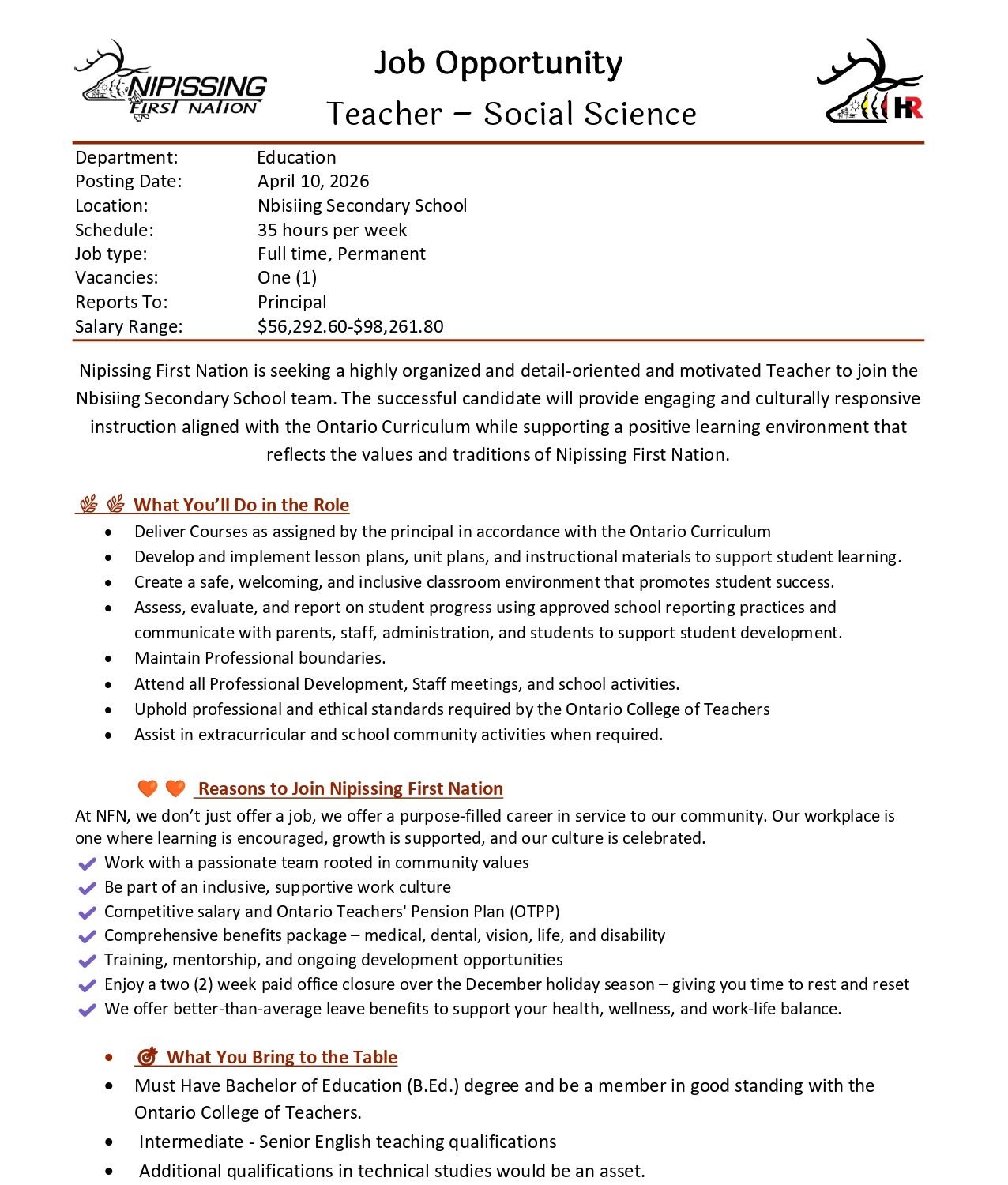 Teacher – Social Science – Anishinabek News Teacher – Social Science – Anishinabek News