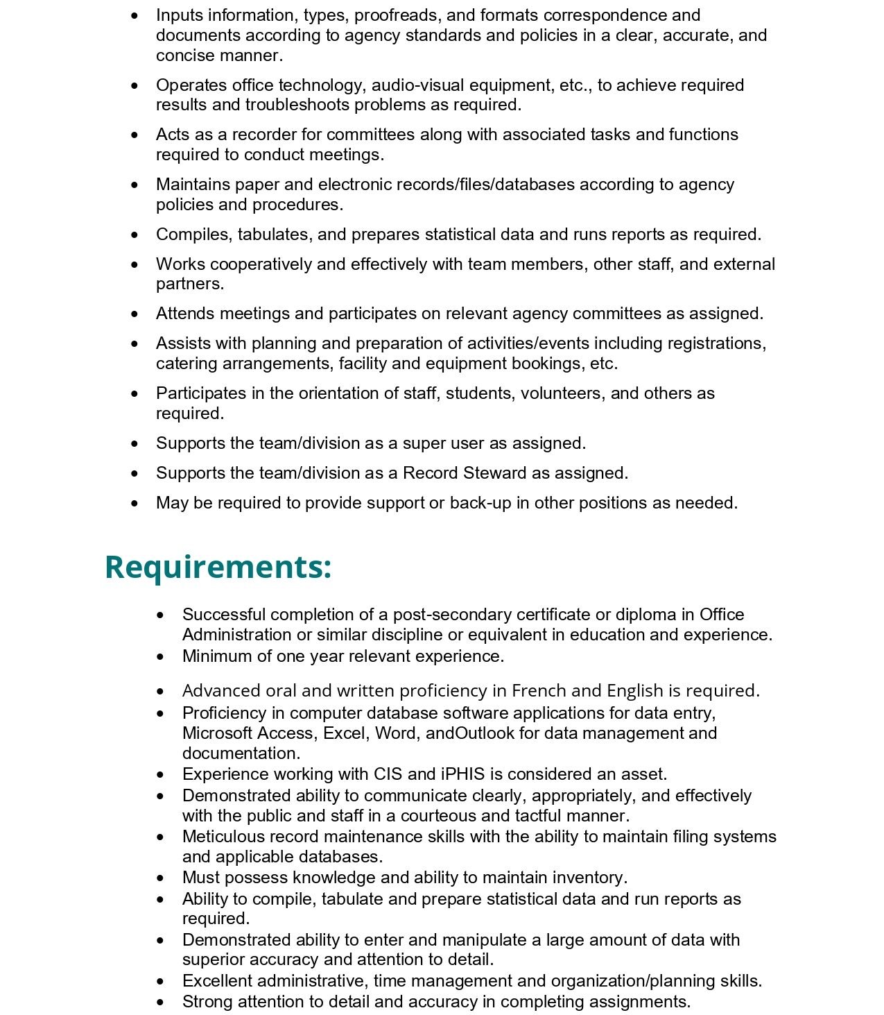 Bilingual Office Assistant 2