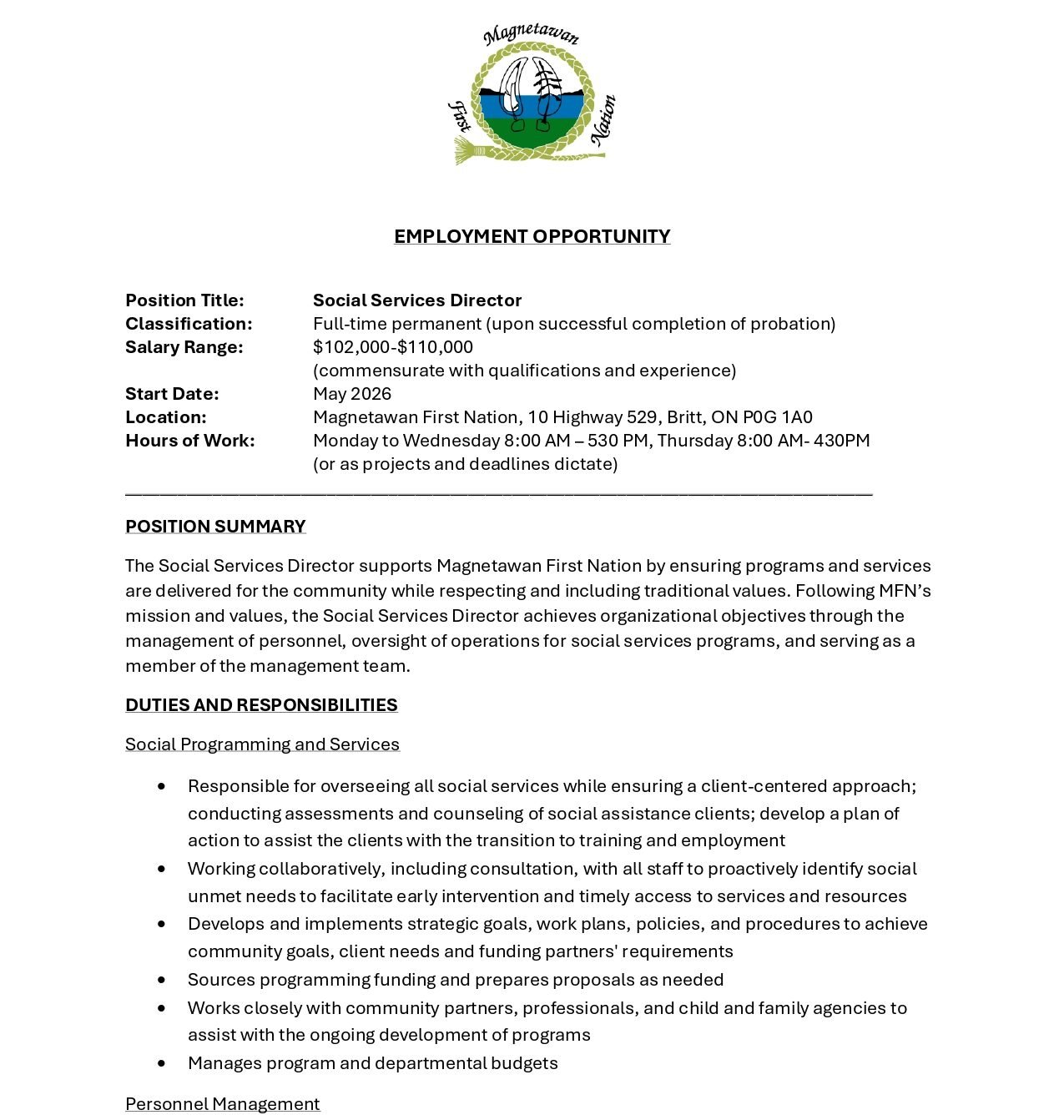 Social Services Director 1