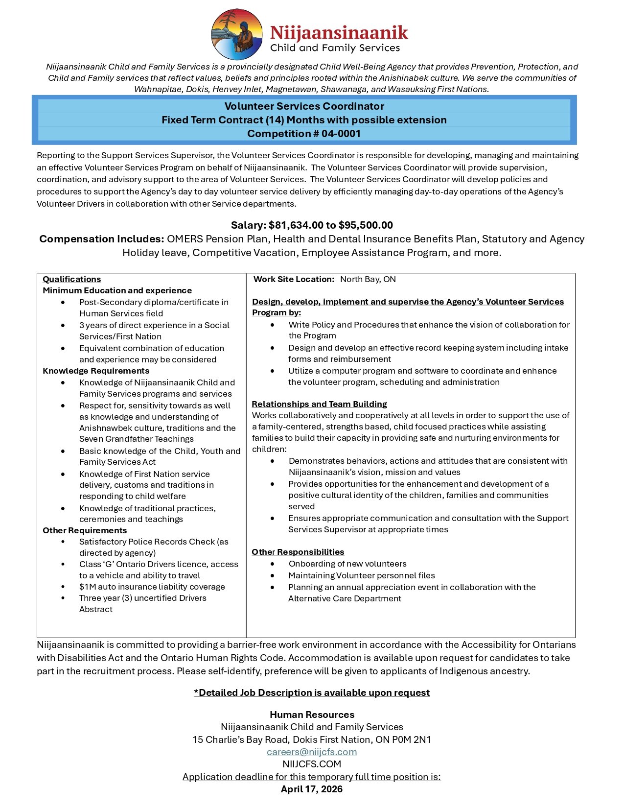 Volunteer Service Coordinator 