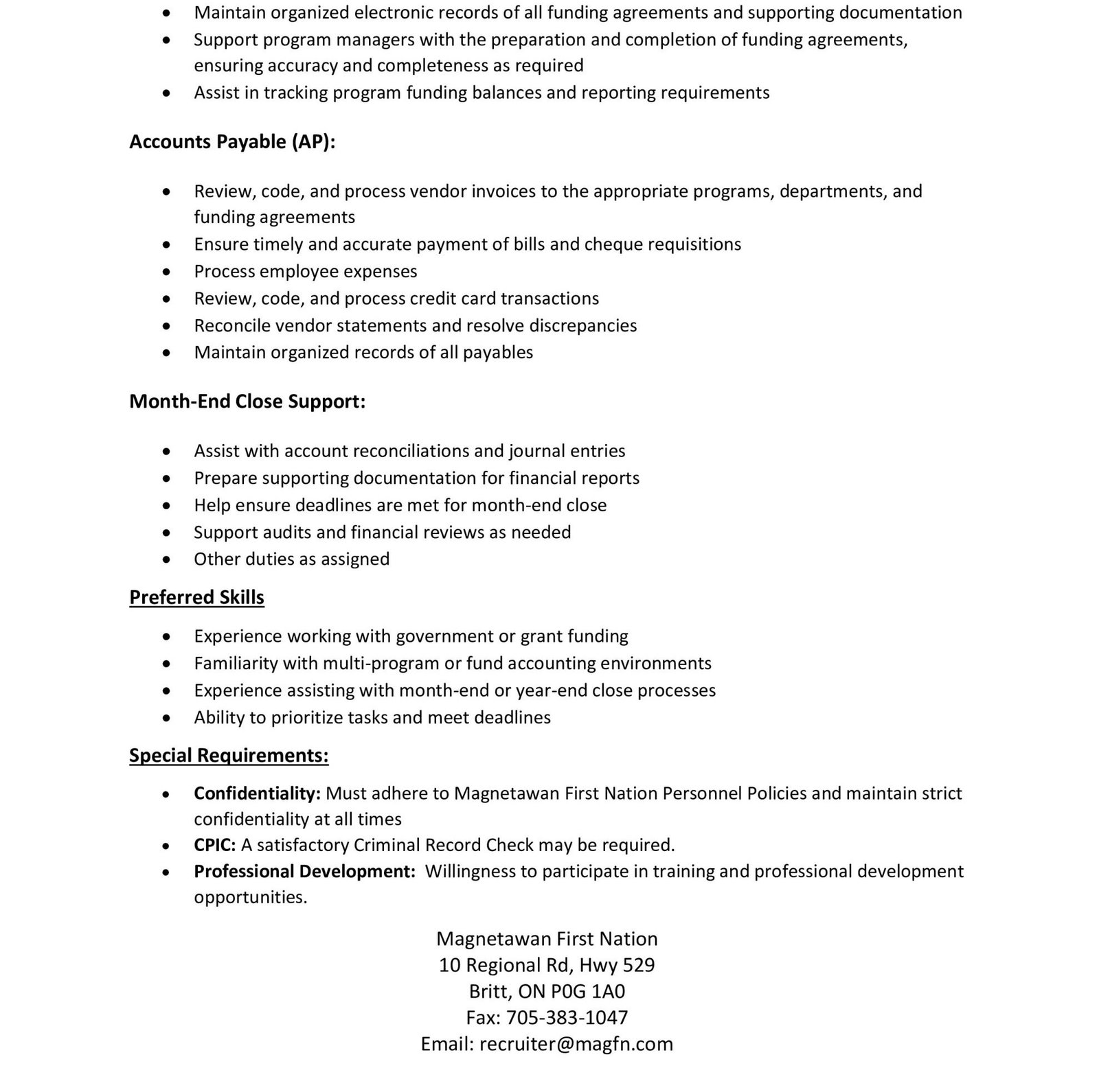 Finance Coordinator 2