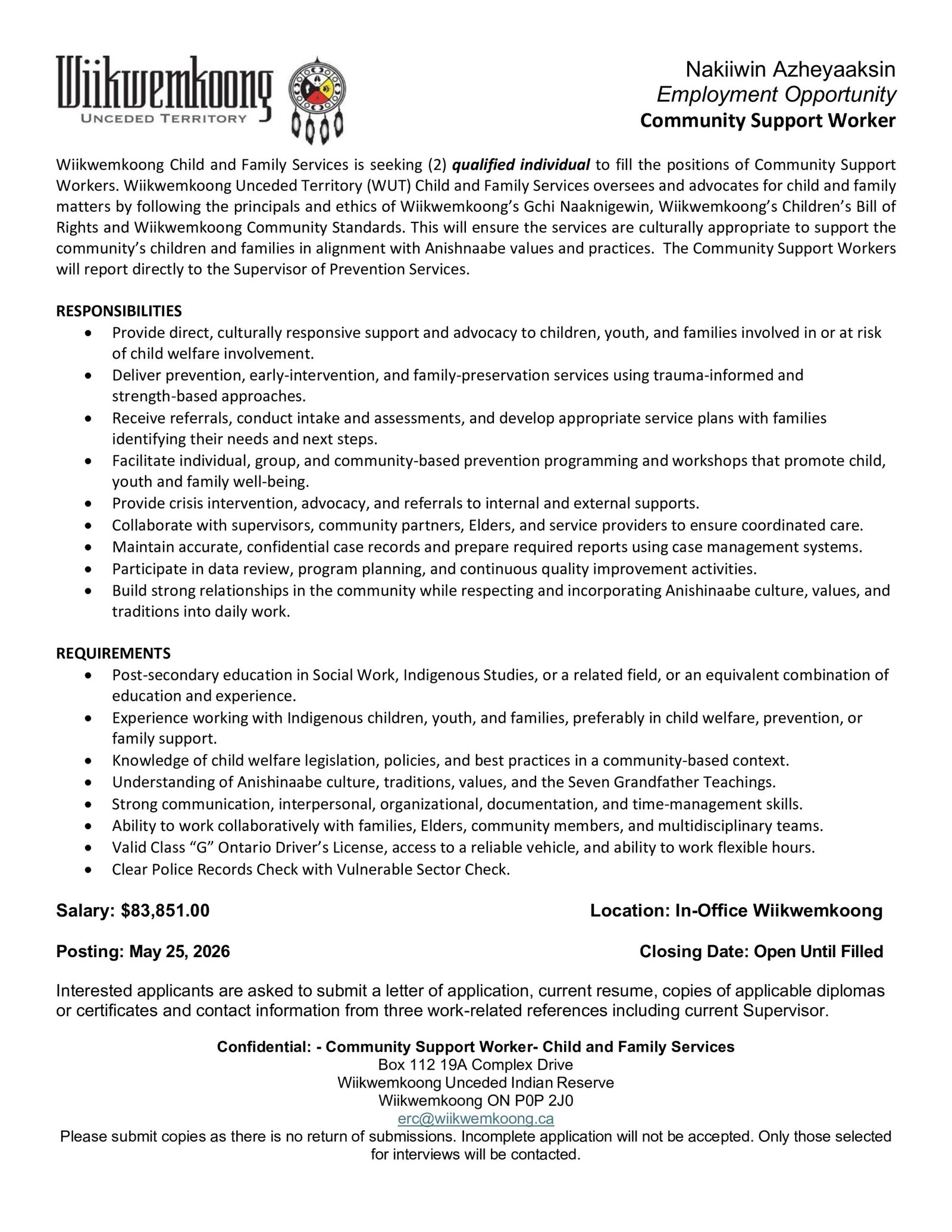 Community Support Worker