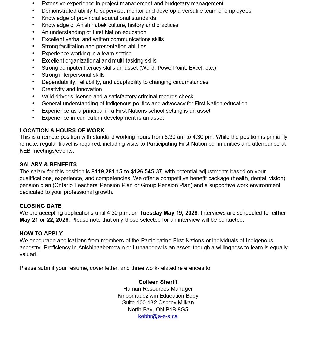 Education Programs and Services Manager 2