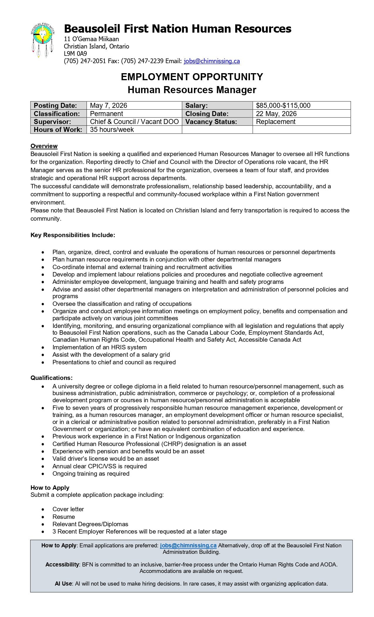Human Resources Manager