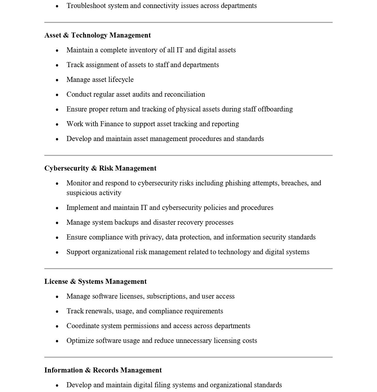 IT & Digital Operations Coordinator 2