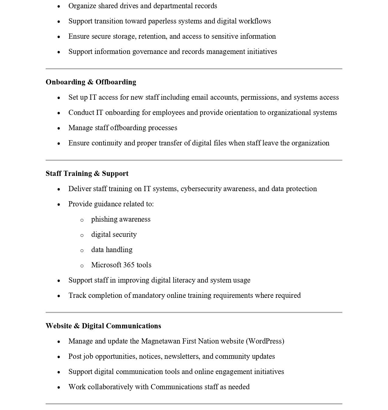 IT & Digital Operations Coordinator 3