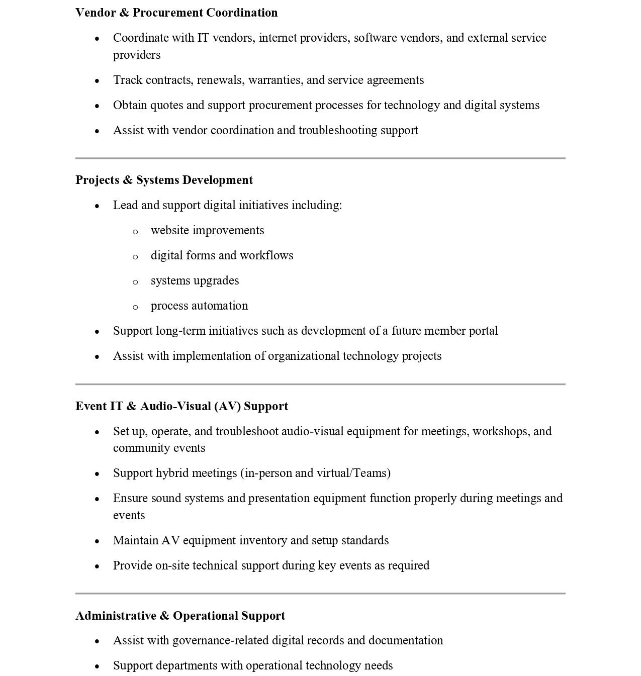 IT & Digital Operations Coordinator 4