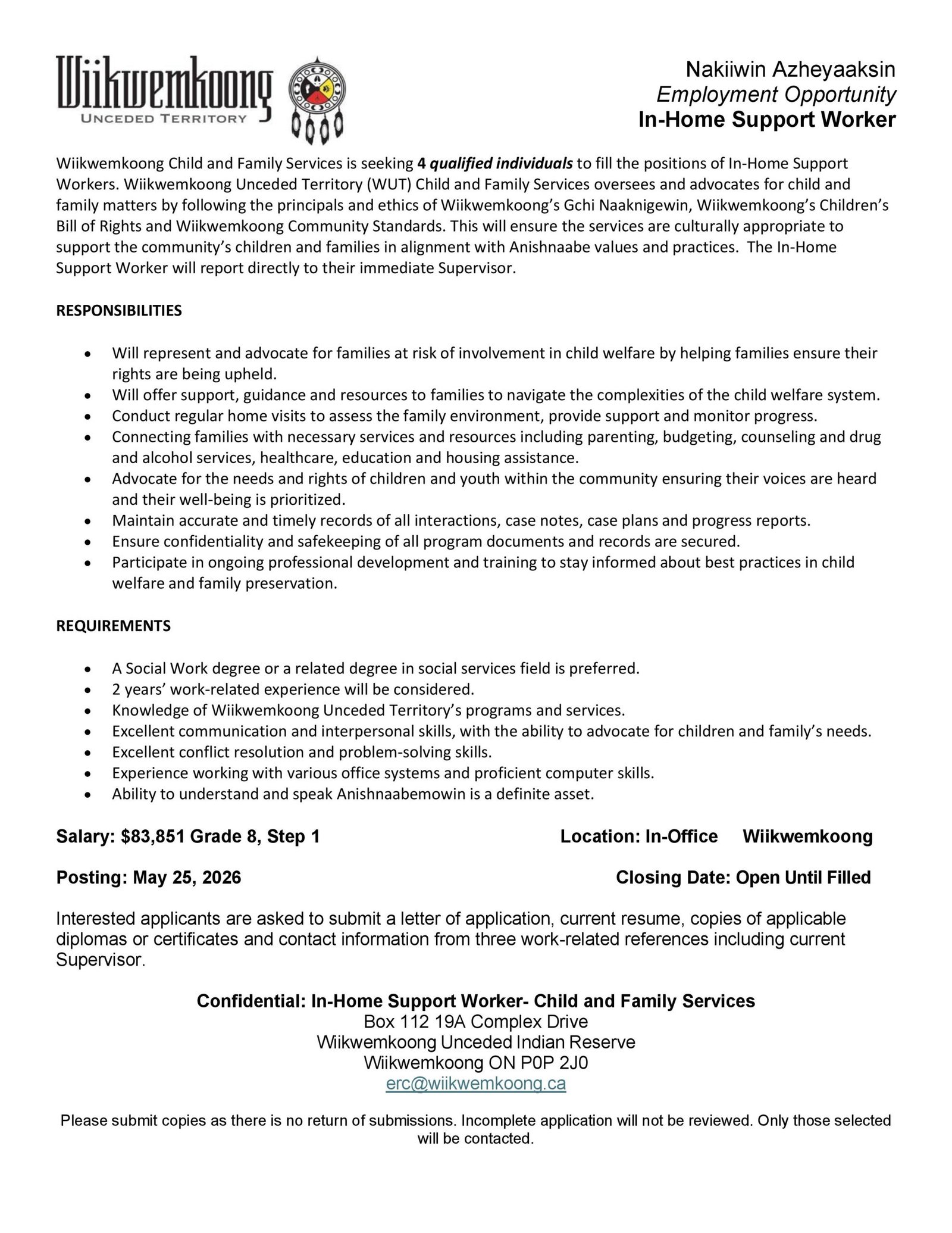 In-Home Support Worker