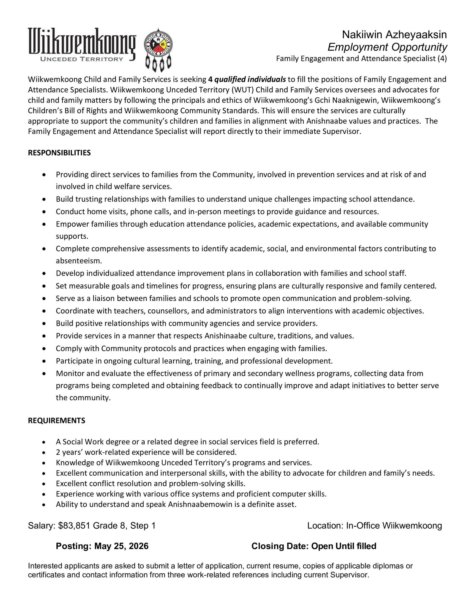 Family Engagement and Attendance Specialist (4)
