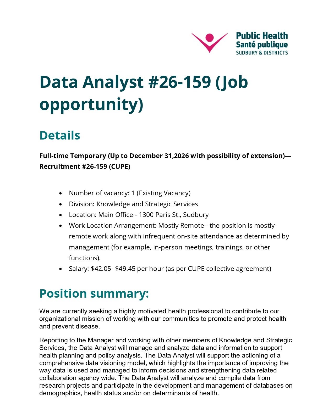 Data Analyst 1
