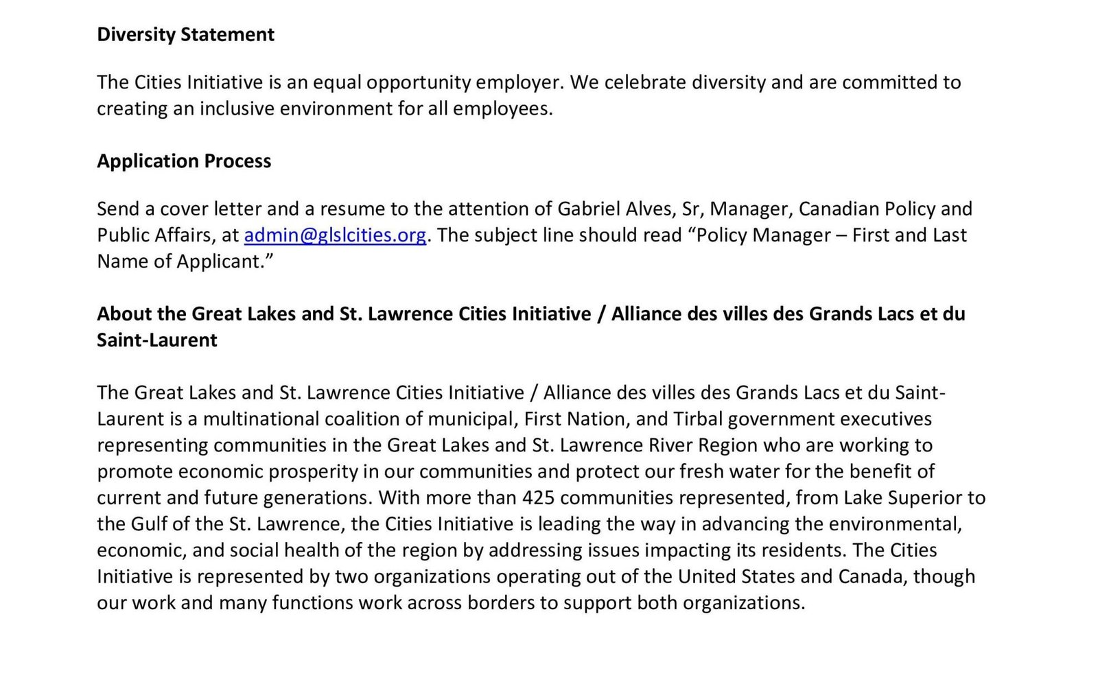 Policy Manager - Canada & First Nation/Tribal 4