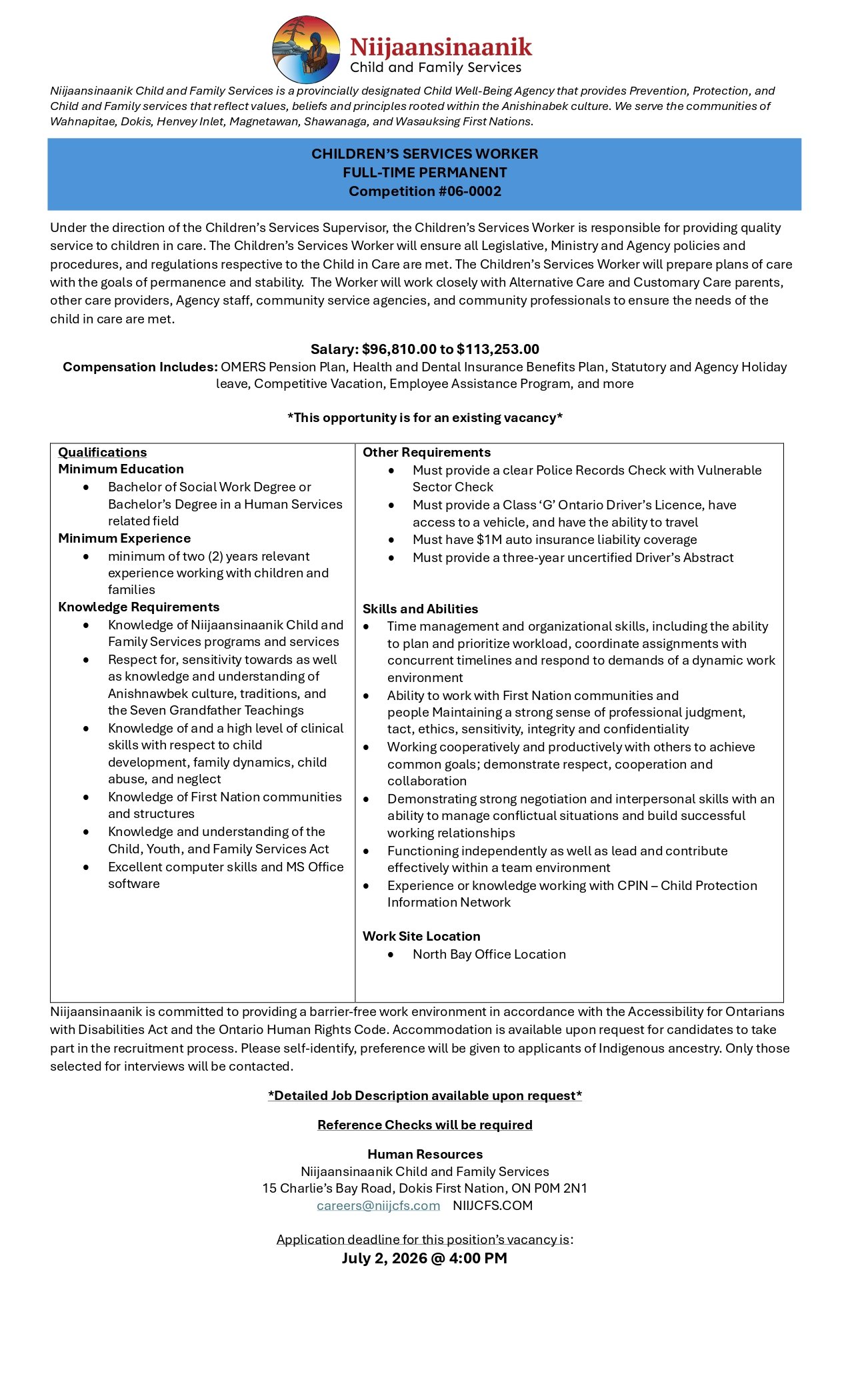Children's Services Worker