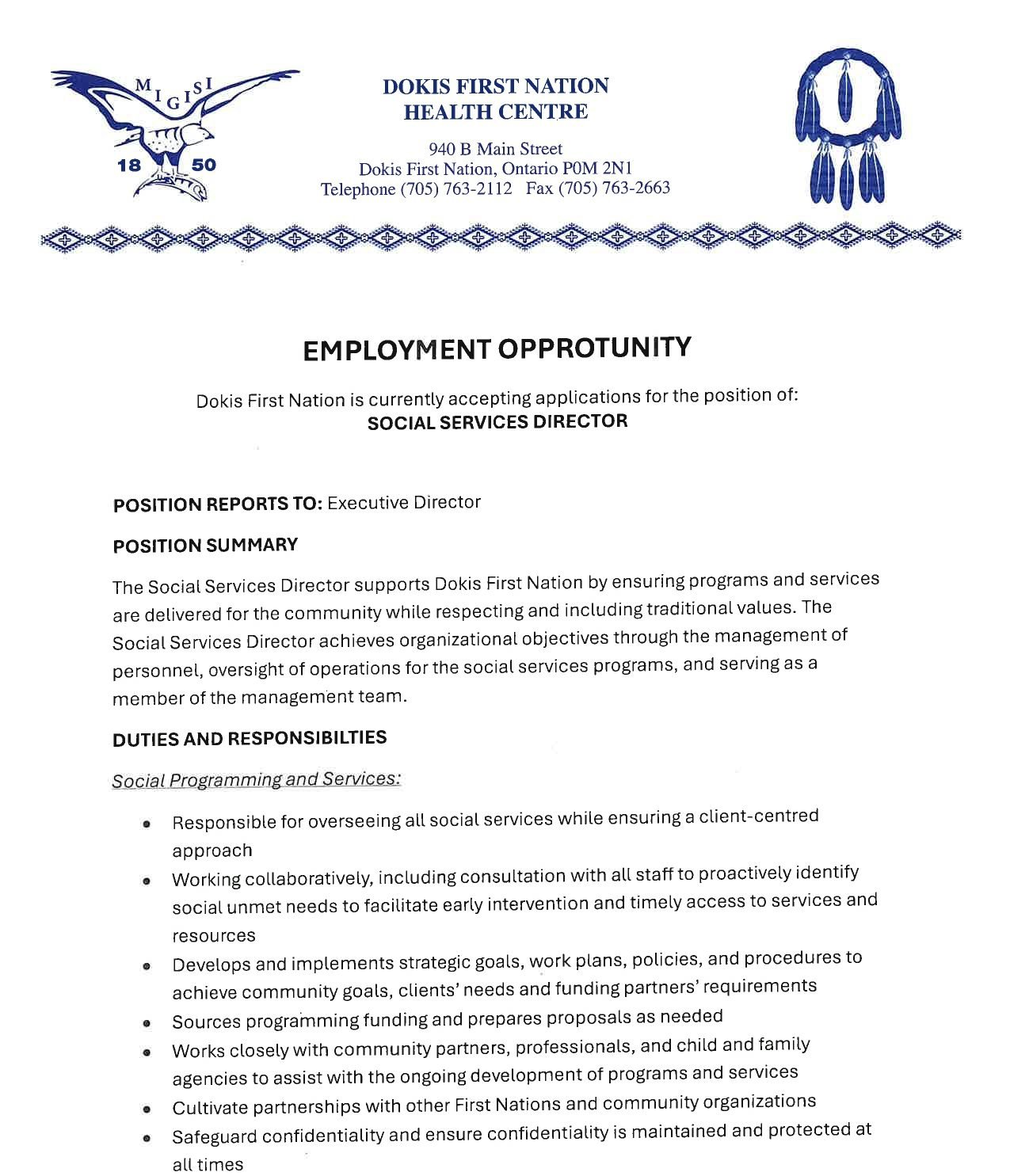 Social Services Director 1