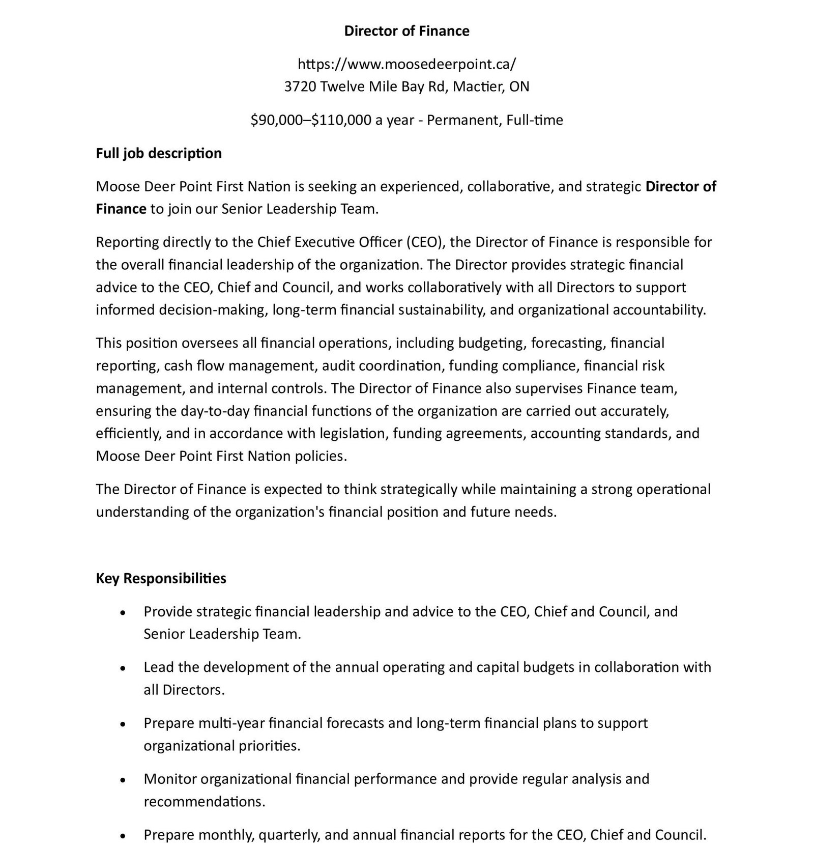 Director of Finance 1
