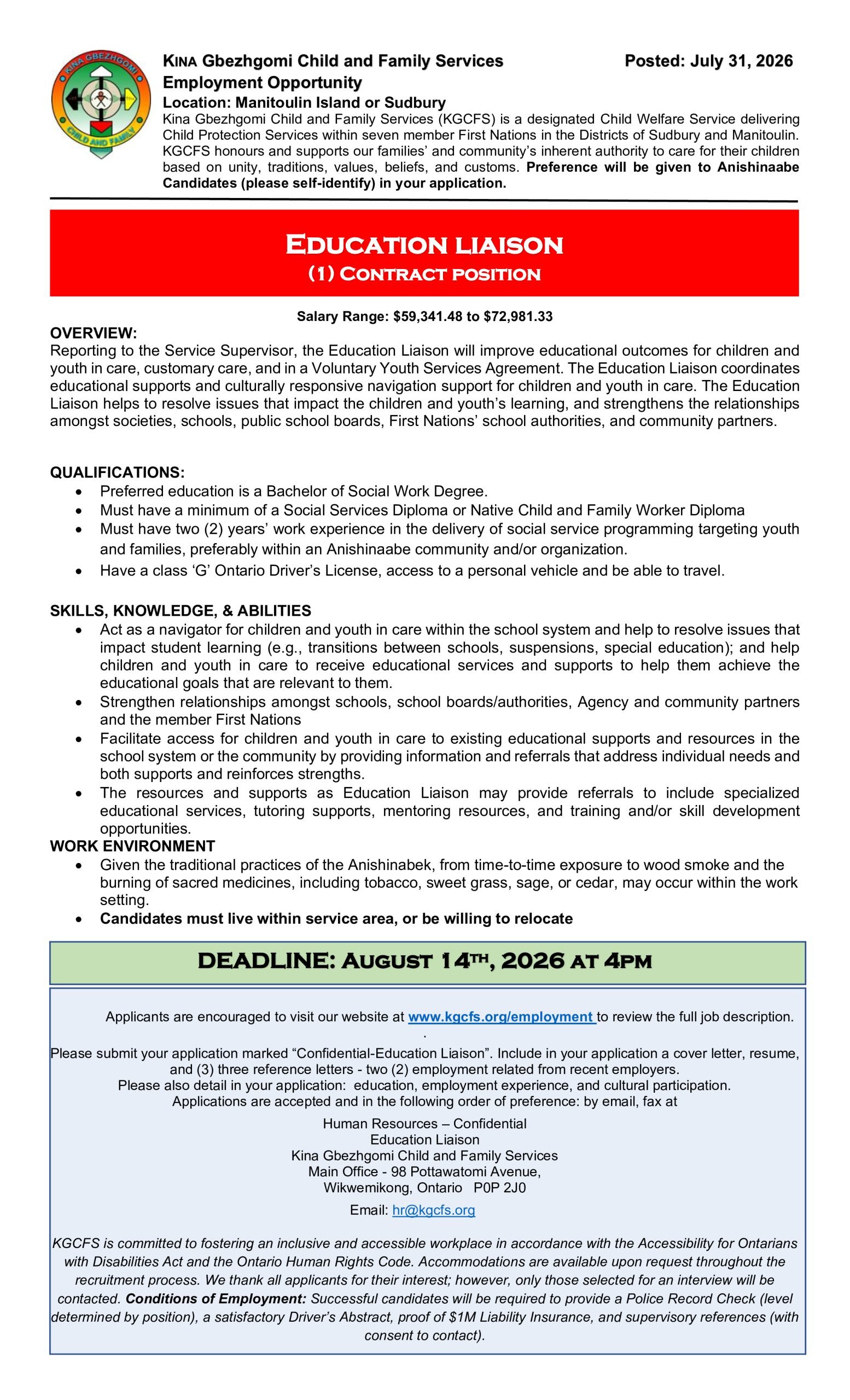 Education Liaison