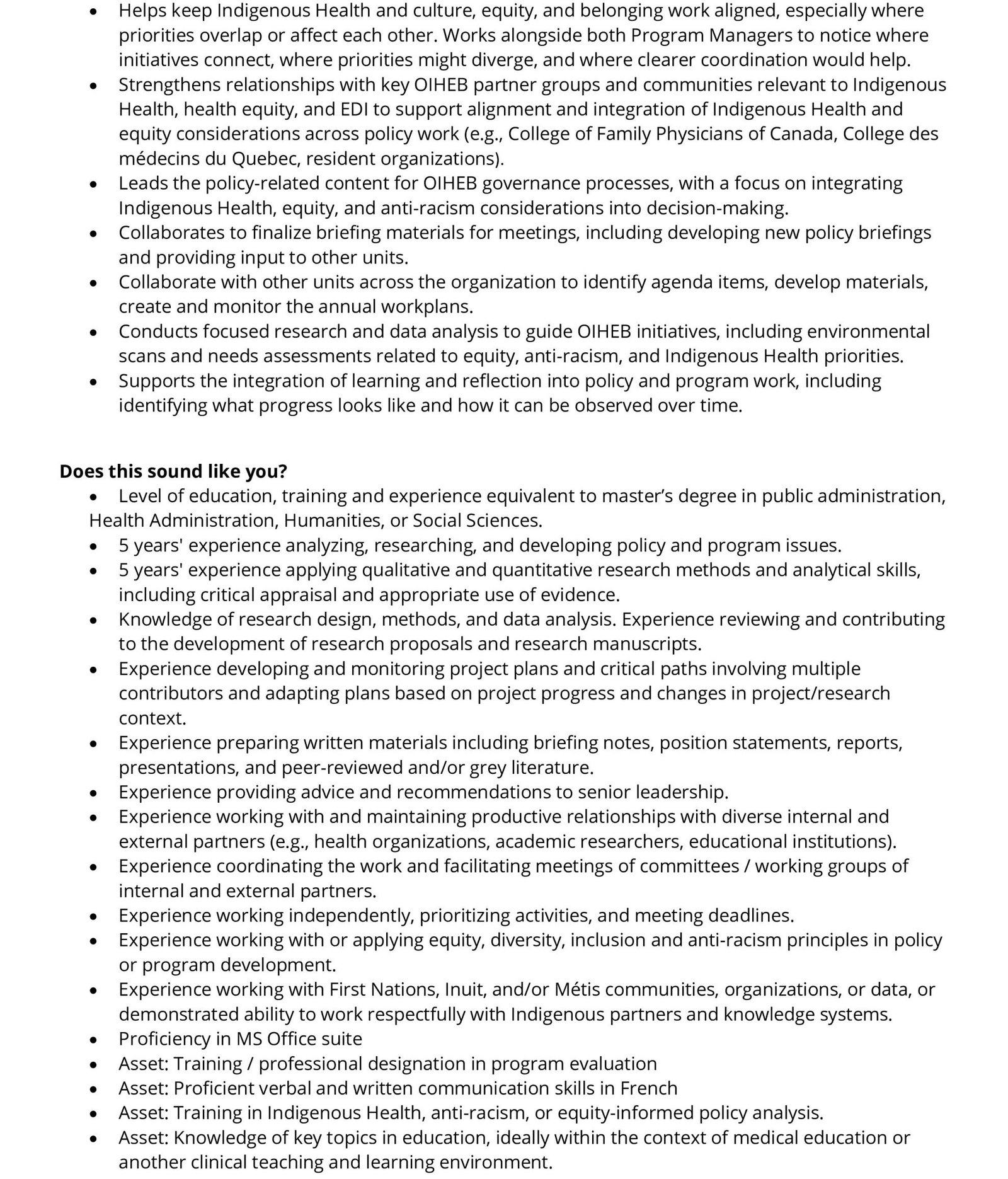 Senior Policy Analyst 2