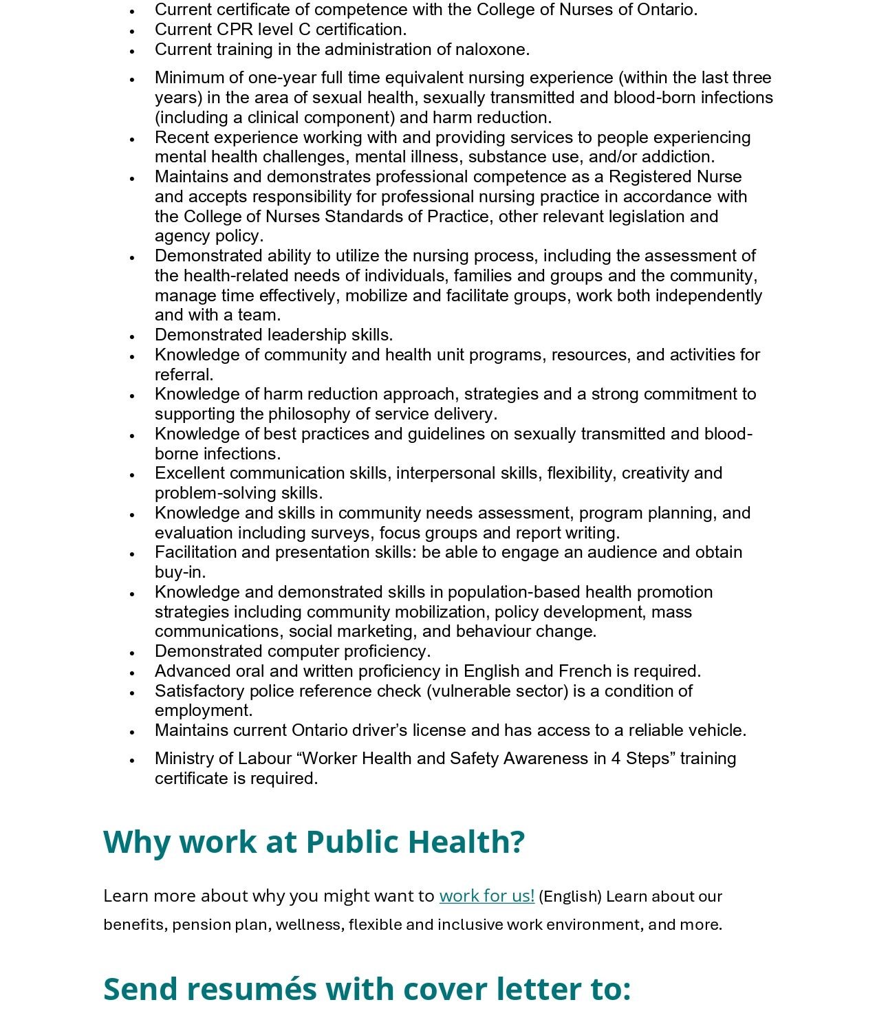 Public Health Nurse (Part-Time) 3