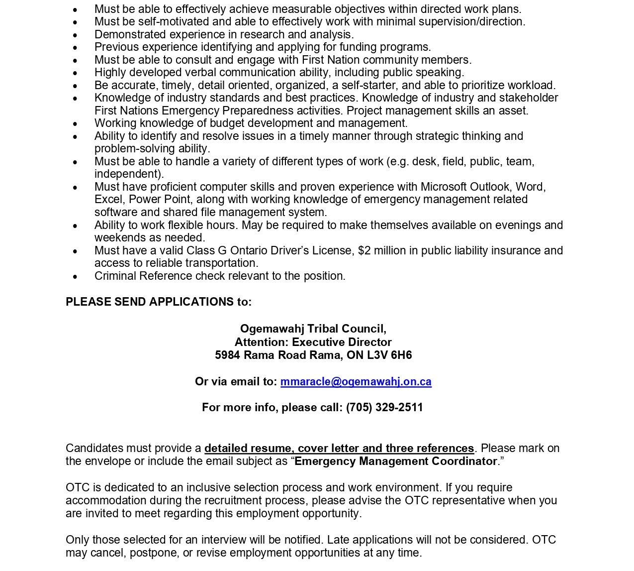 Emergency Management Coordinator 2