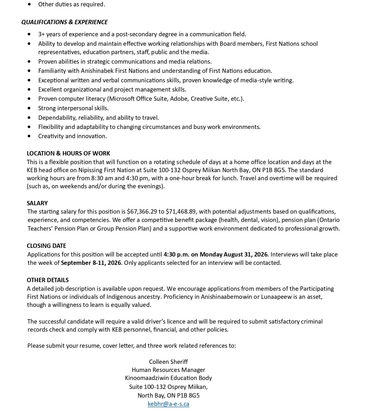 Communications Officer 2