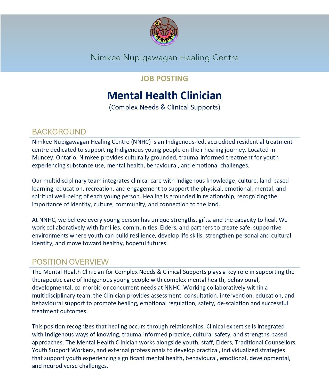 Mental Health Clinician 1