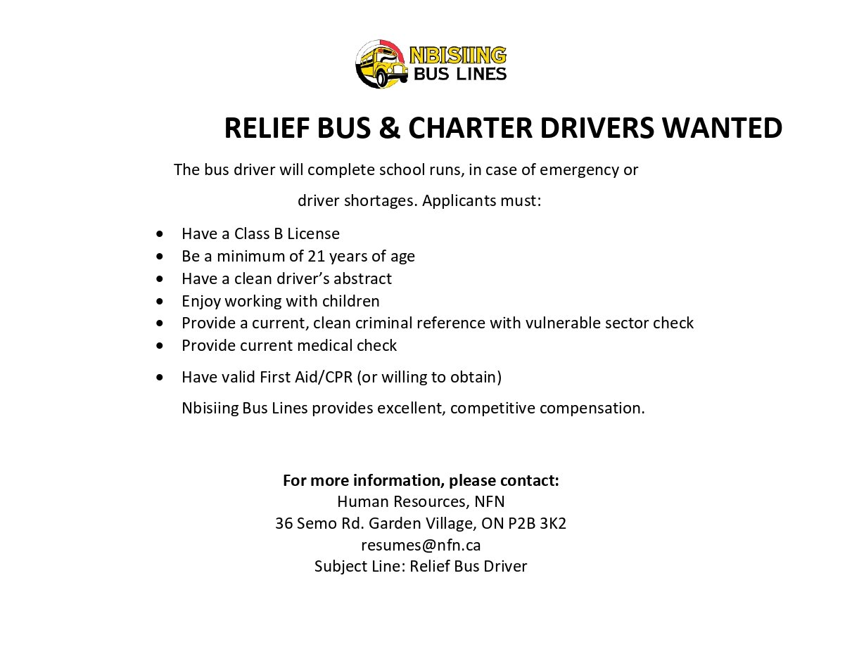 Relief Bus & Charter Drivers 