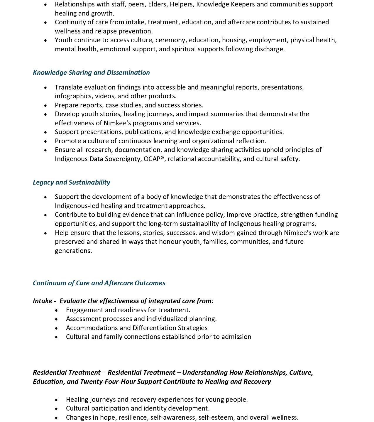 Indigenous Research, Evaluation & Continuous Quality Improvement Specialist 5