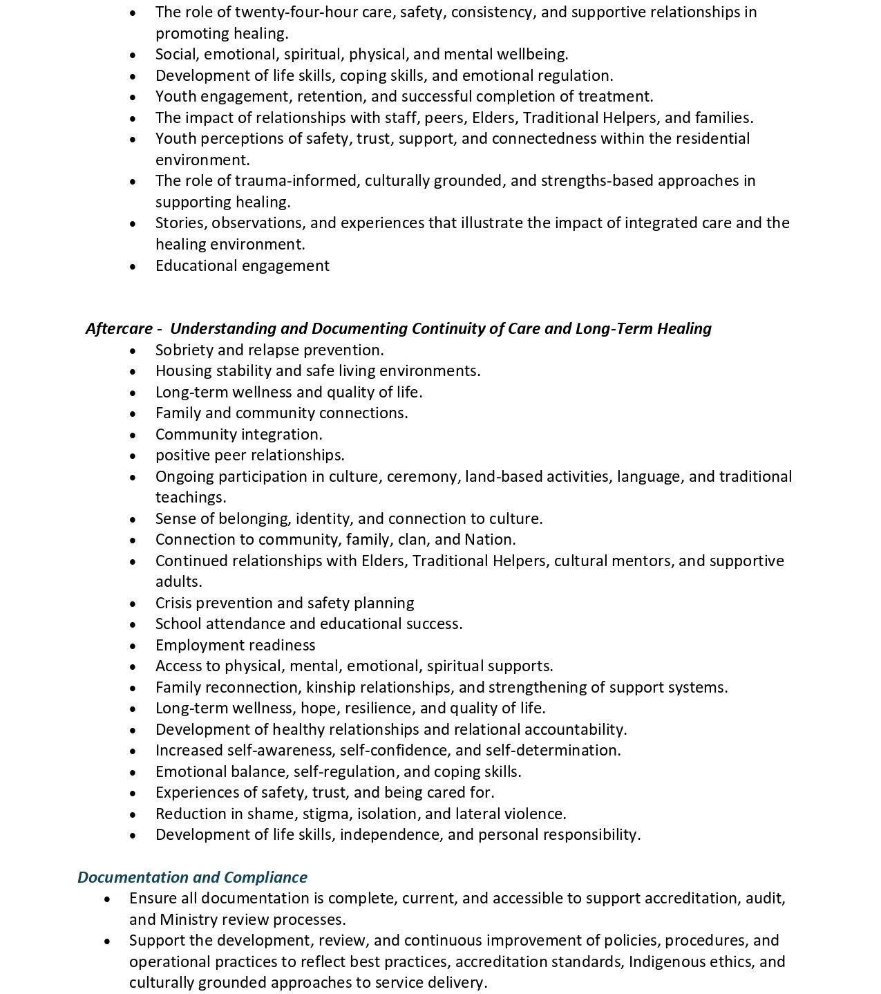 Indigenous Research, Evaluation & Continuous Quality Improvement Specialist 6