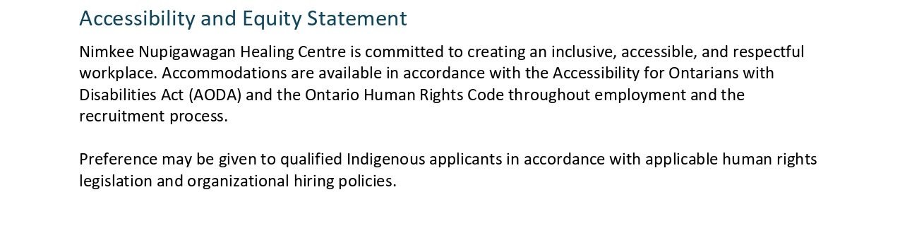 Indigenous Research, Evaluation & Continuous Quality Improvement Specialist 10