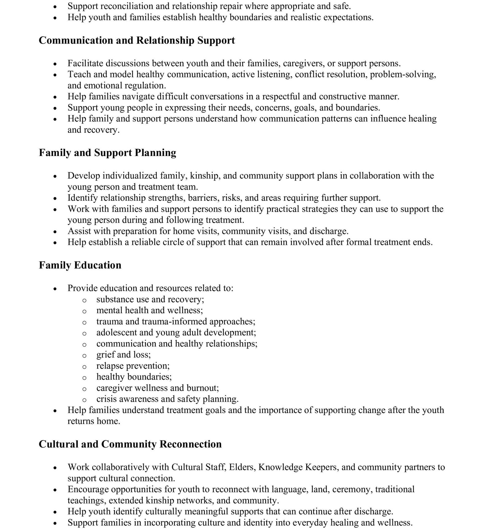Family, Kinship & Community Support Worker 2