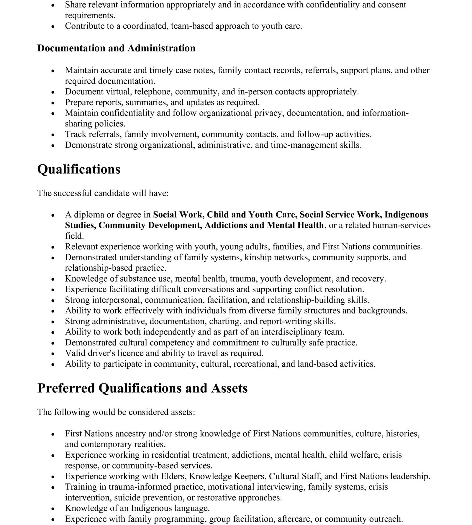 Family, Kinship & Community Support Worker 4
