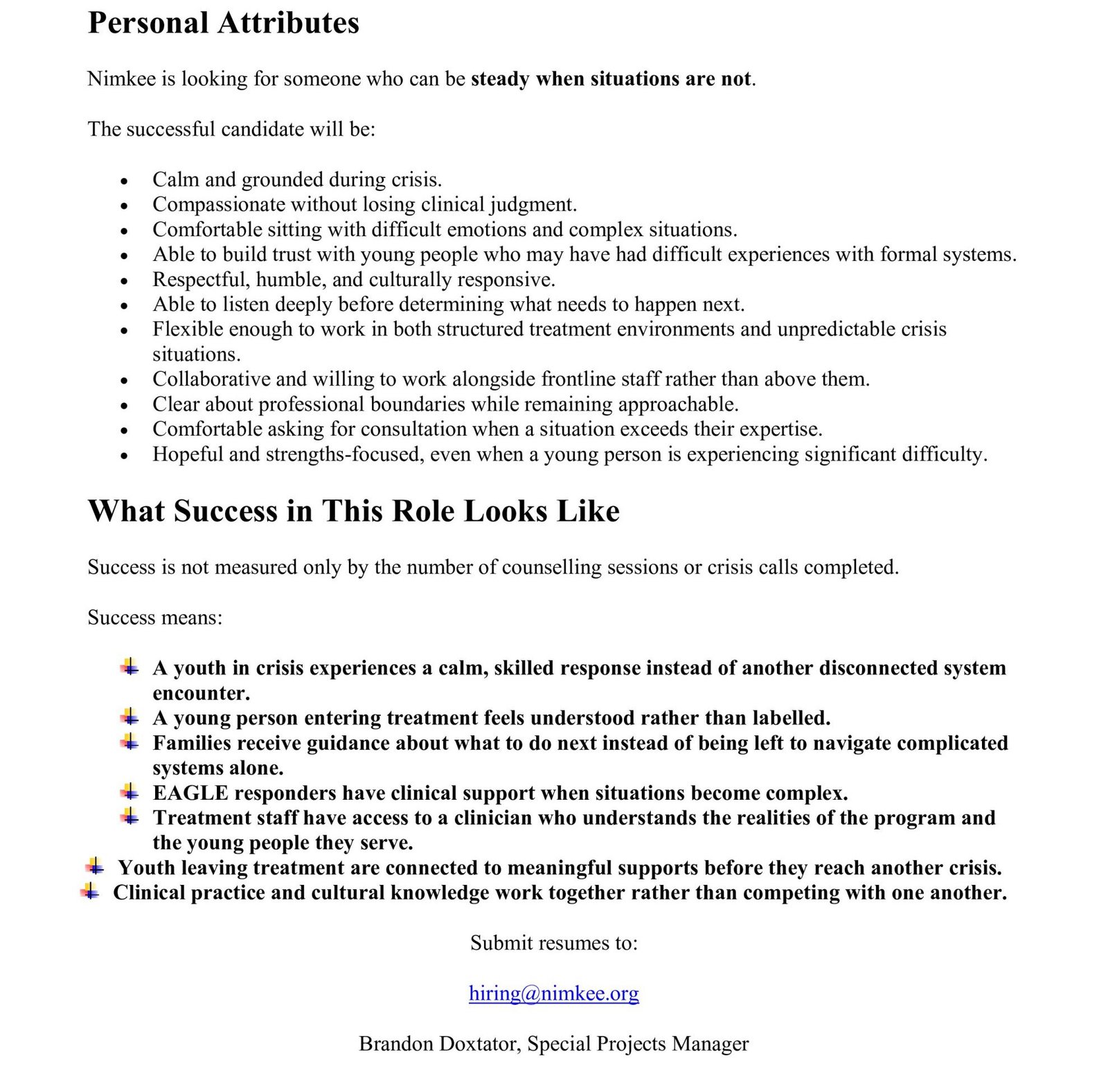 Clinician - Youth Treatment & EAGLE Crisis Response 5