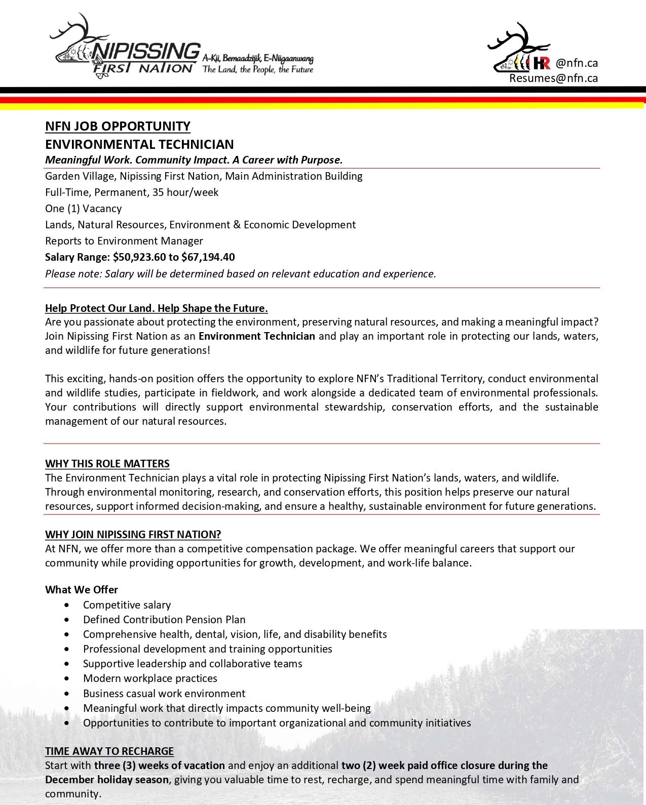 Environmental Technician 1