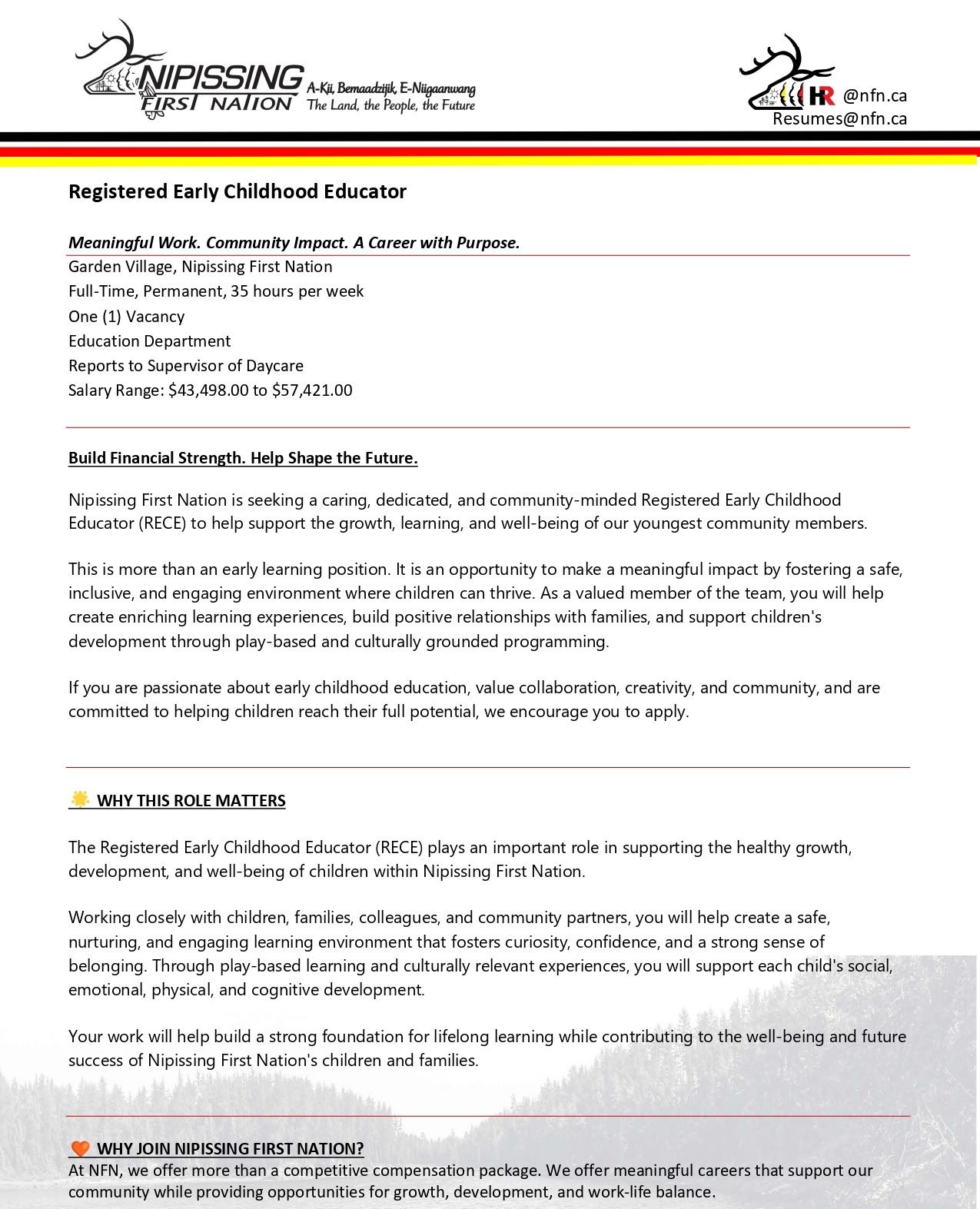 Registered Early Childhood Educator 1