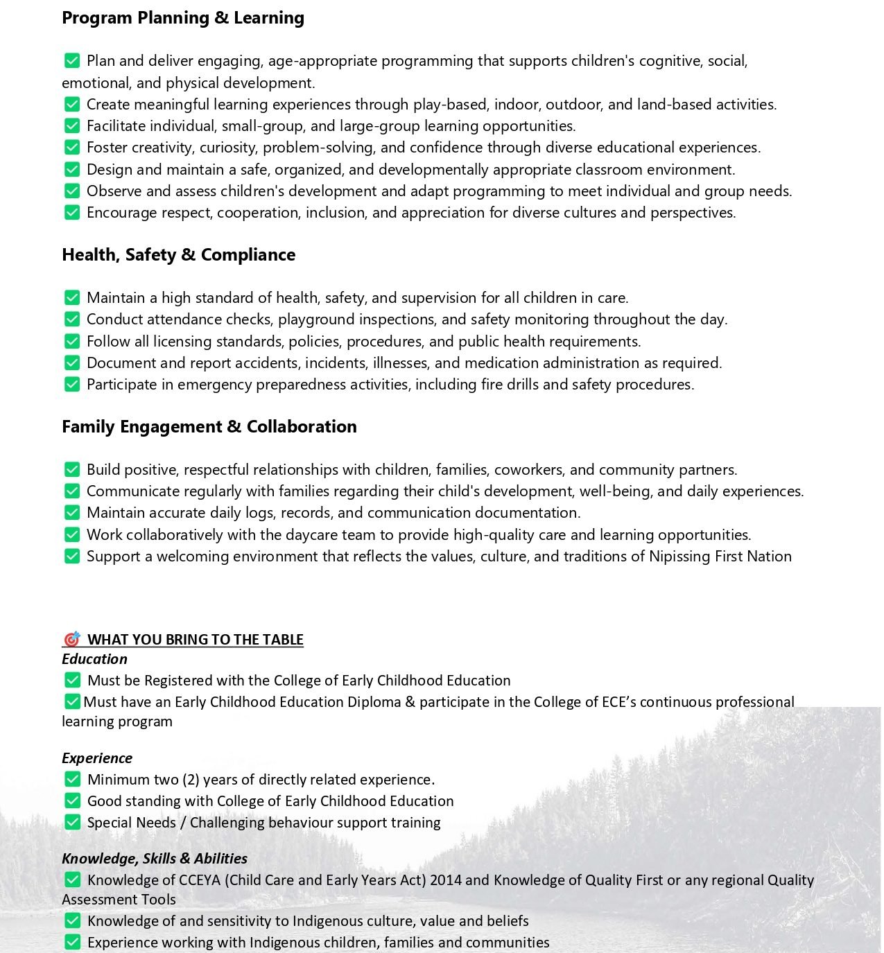 Registered Early Childhood Educator 3