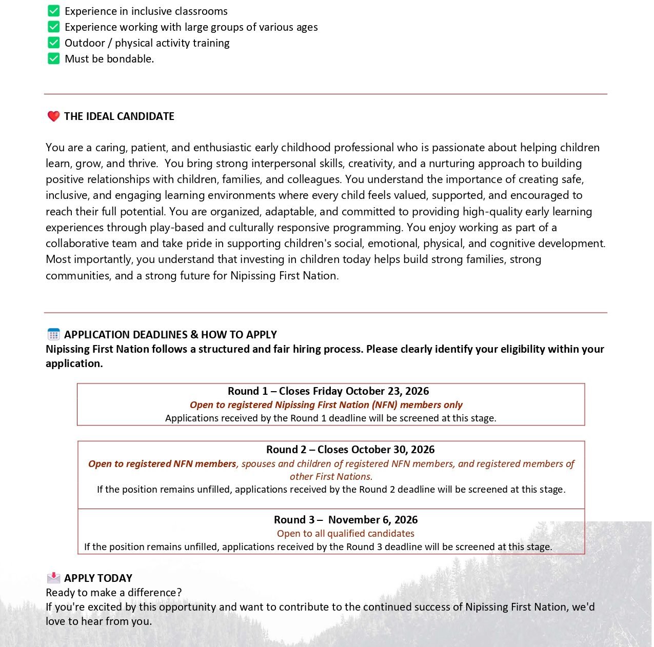 Registered Early Childhood Educator 4