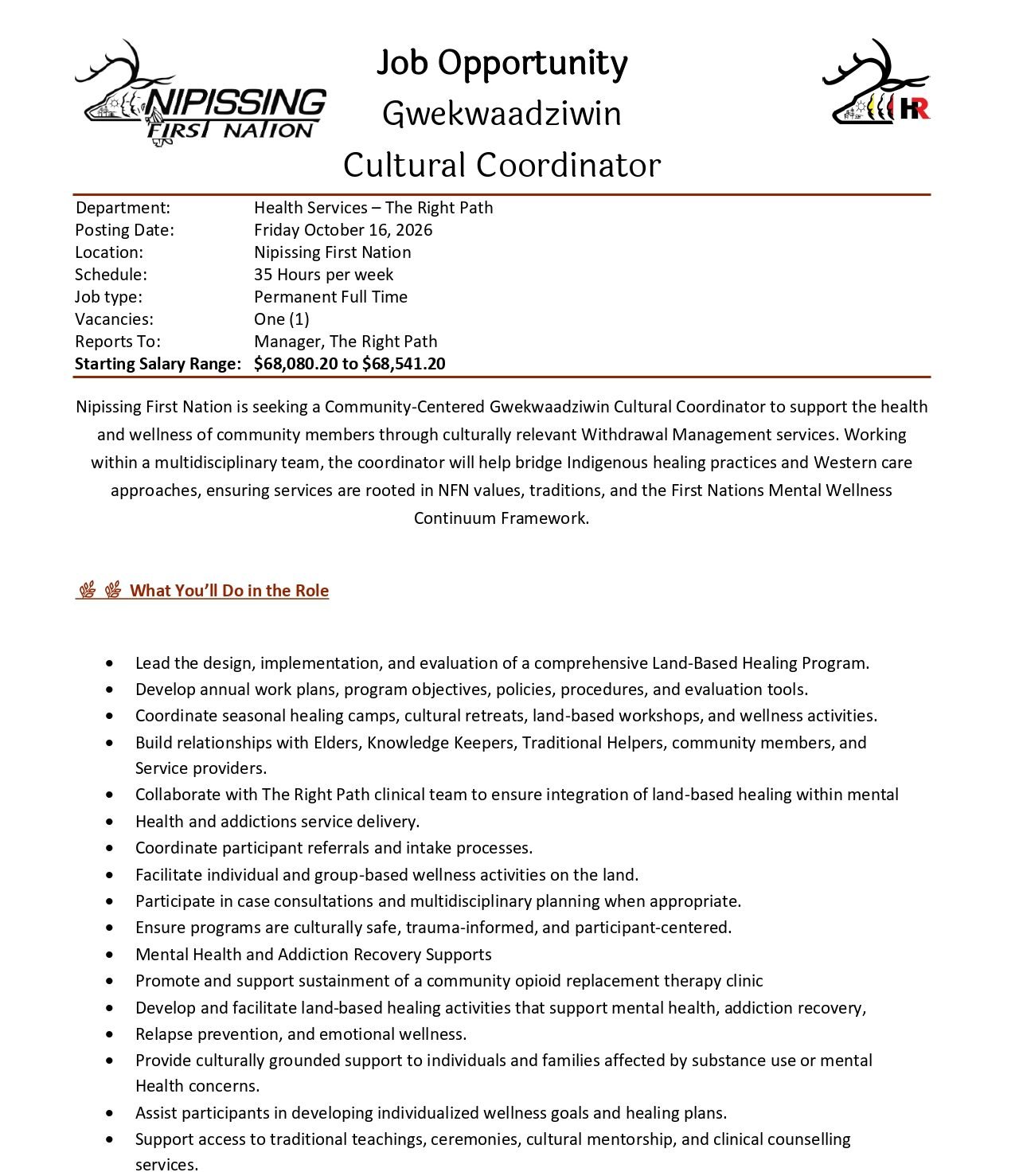 Cultural Coordinator 1